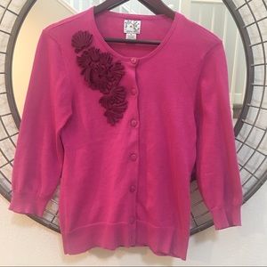 ❤️Anthropologie purple cardigan by Tabitha size M